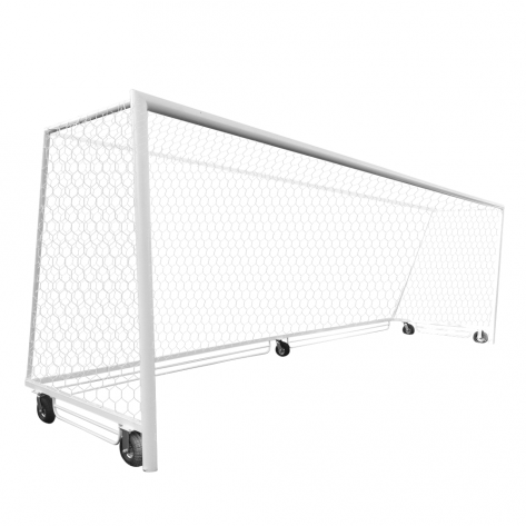 TRAVE REMOVÍVEL COM 5 RODAS POR PEÇA - FUTEBOL DE CAMPO 7,32 x 2,44 x 2,00 - MODELO OFICIAL 