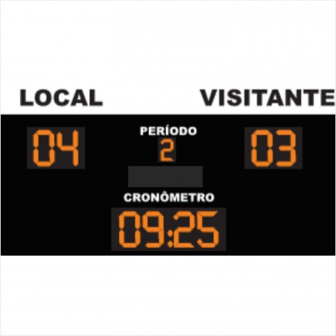 Placar Eletrônico Linha Mini Campo - Modelo 01