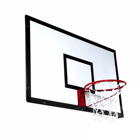 Tabela de Basquete 1,80m x 1,05m em Laminado Naval Oficial com Aro e rede