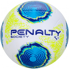 Bola de Futebol Society Penalty S11 R2 XXII - Branco e Azul