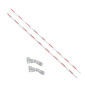 Conjunto de Antenas de Vôlei Oficial em Fibra de Vidro com Suporte
