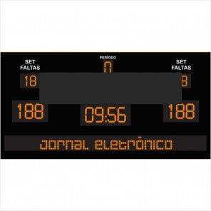 Placar Eletrônico completo com Jornal Eletrônico - Modelo 01