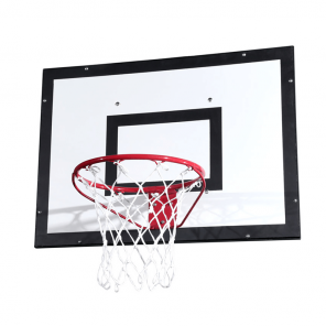 Tabela de Basquete 0,80m x 1,10m em laminado naval + Aro + Rede